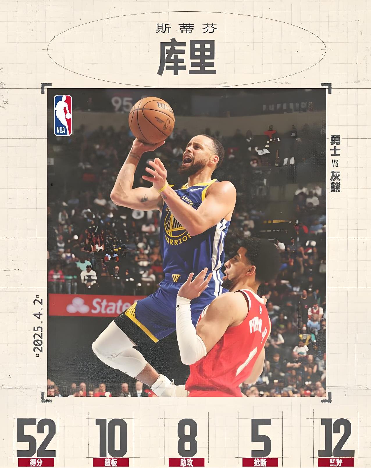 勇士主场力克国王豪取八连胜