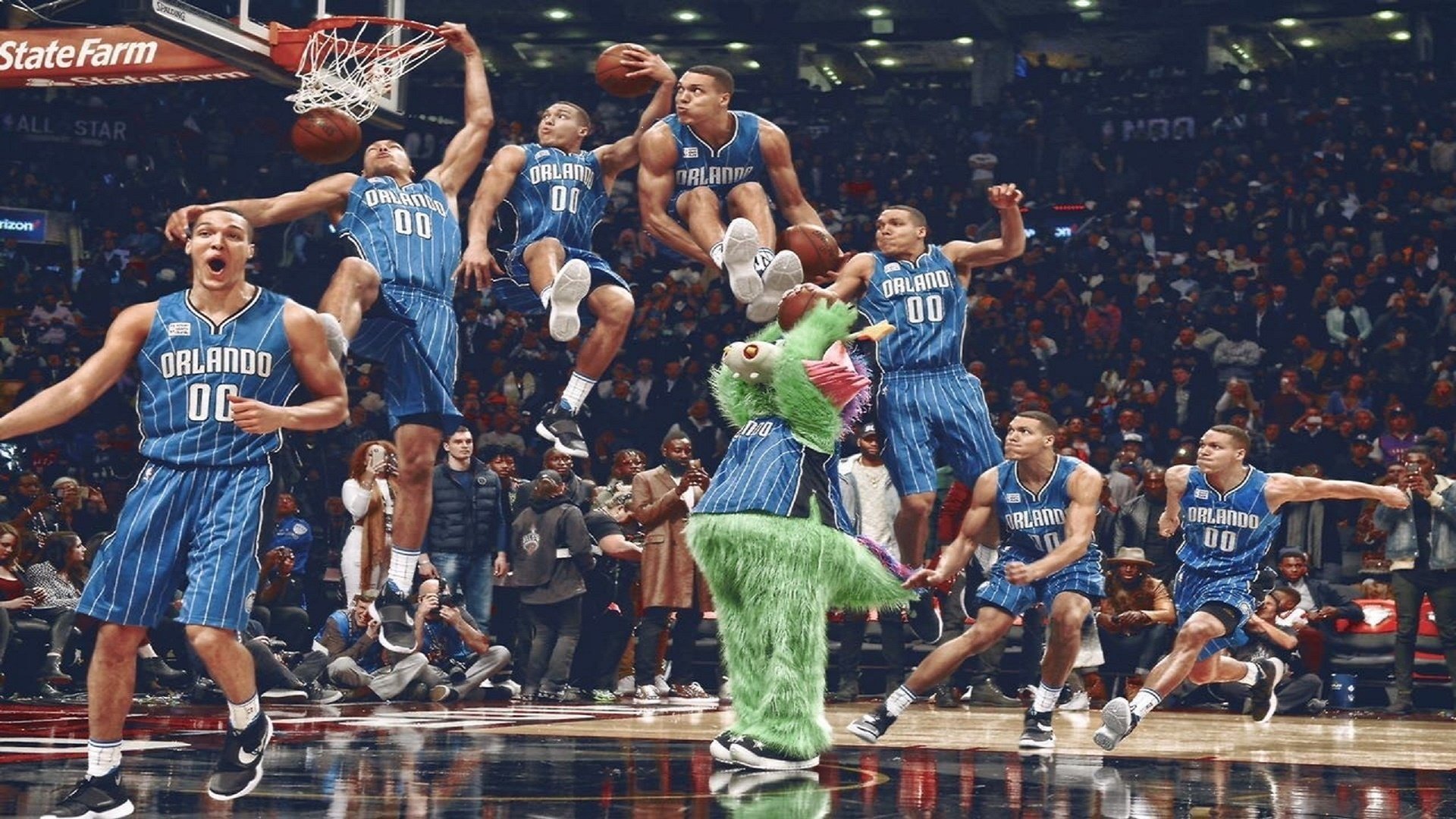 万国大都市的篮下心跳，东契奇超神一传，上海男篮险胜芝加哥公牛